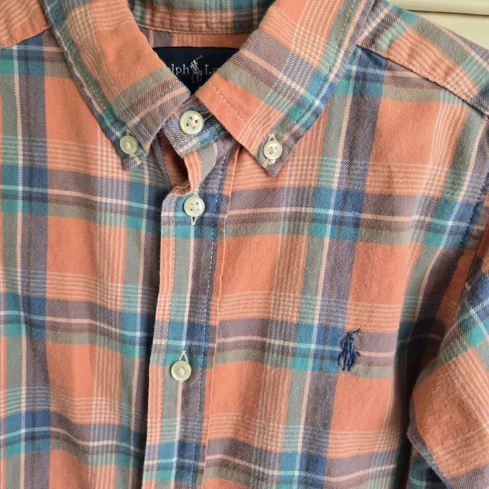 Ralph Lauren Boys Long Sleeve Button Down Shirt Size 5
